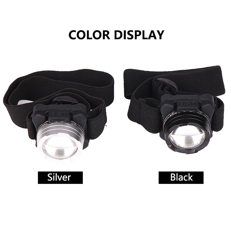 Built-in Battery USB Rechargeable Headlight COB LED Powerful Headlamp Head Waterproof Lamp Aluminum White Red Lighting Litwod