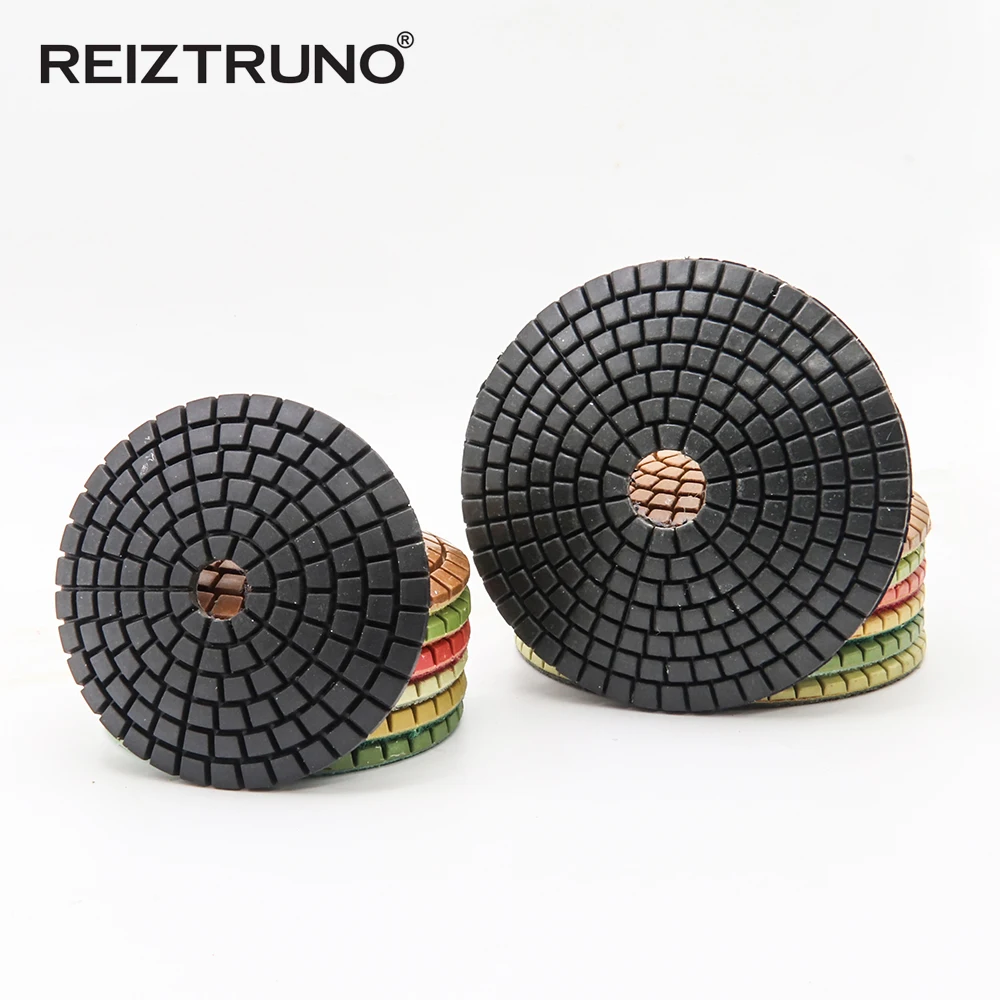 Reiztruno 80mm/100mm COVEX Polishing Pads Polish Bowl Sinks and Ogee Curves for Concrete, Granite, Marble, and Natural Stone