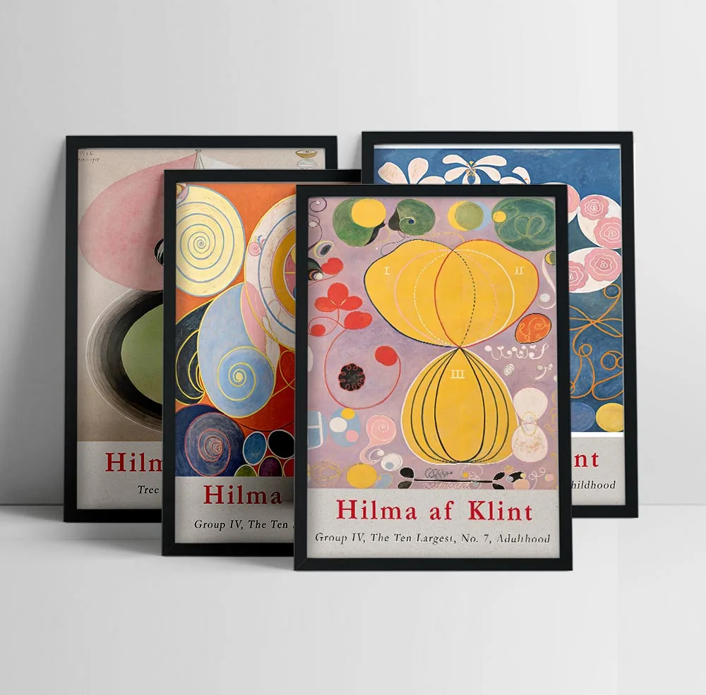 Hilma af Klint poster, af Klint print, Abstract art print, Swedish art, Scandinavian poster, Hilma af Klint, Modern arthibr