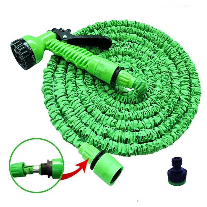 25FT-250FT Expandable Magic Garden Watering Hose 5m - 37.5m Flexible Retractable Irrigation Pipe with Spray Gun Riciadora Goteo