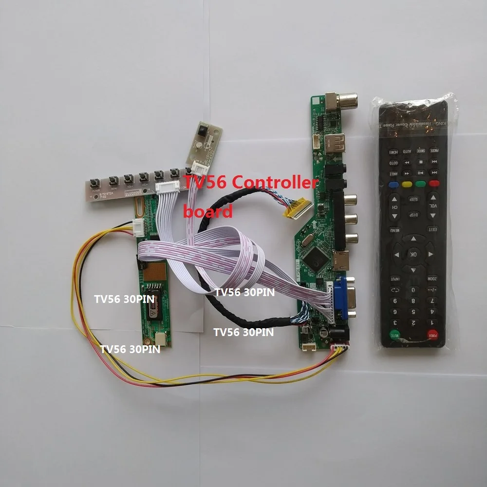 

For B154EW02 30pin LED TV 1 CCFL lamps AUDIO AV Controller Board VGA LCD 1280*800 panel screen card HDMI-compatible