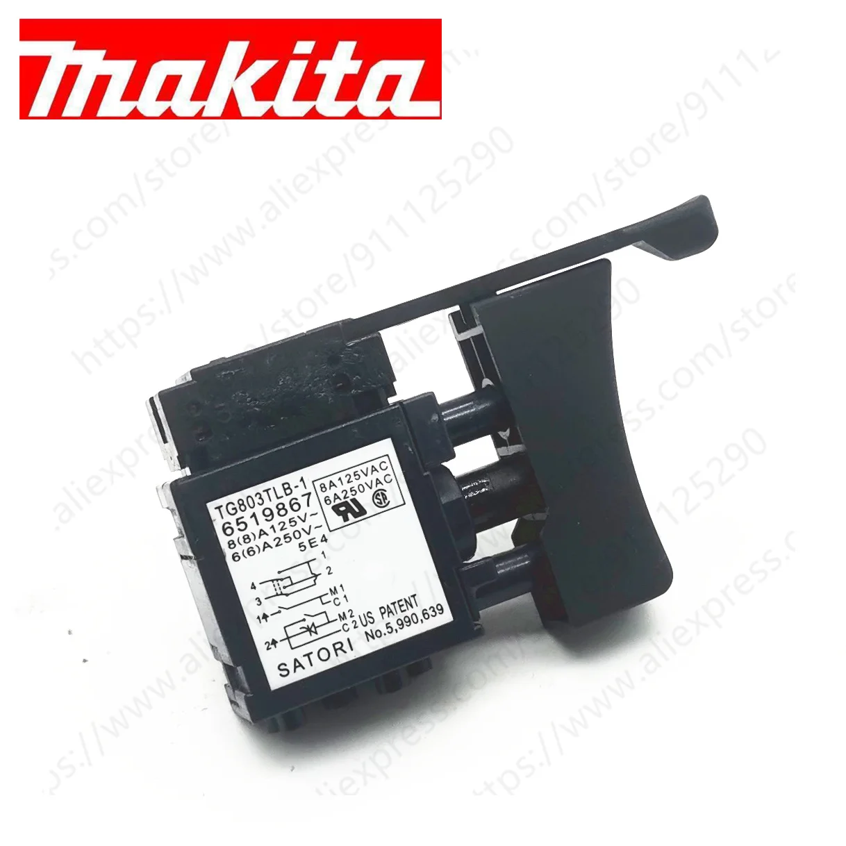 Przełącznik do Makita HP2041 HP2040 HP2033 HP2032 HP2031 HP2030 HP1501 HP1500 8451 8450 6821 6807 6410 6408 HP1610 651986-7