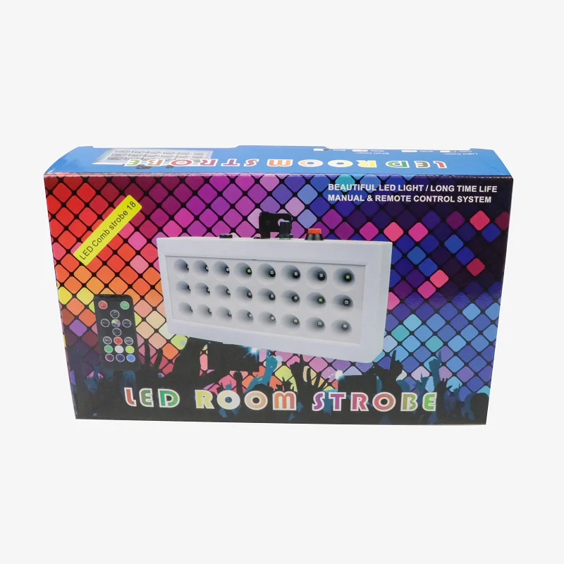 New Arrive Free Shipping LED 24 Cellular Strobe Lights Support Remote Sound Control For Dj Disco Party LED Flash Stage Light