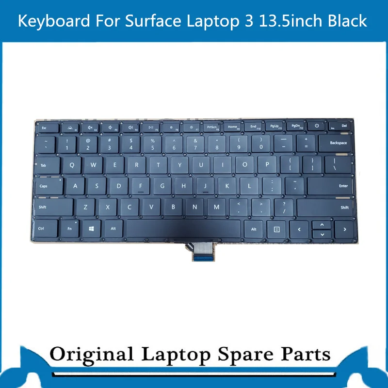 Original Keyboard for Microsoft Surface Laptop 3 Laptop 4 13.5inch 1867  15inch 1873  US UK Version Tested Welll  Black