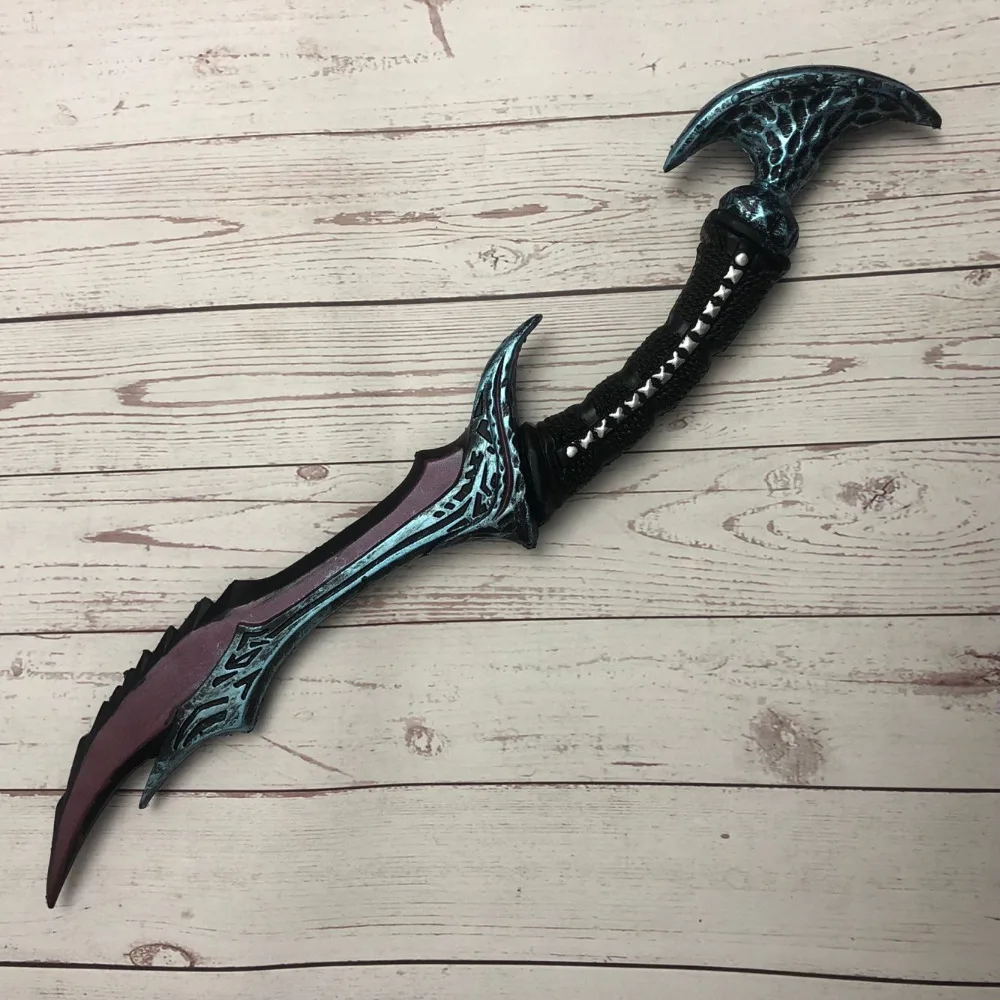 1: 1 arma anti cos scythe vyse feiticeiro elf jogo anime prop role play modelo presente do plutônio 50cm