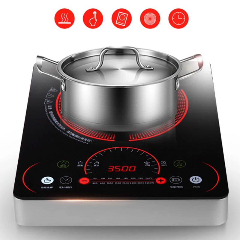 Electric induction cooker 3500W 8 gears household energy-saving stir-fry hot pot commercial battery stove special offer