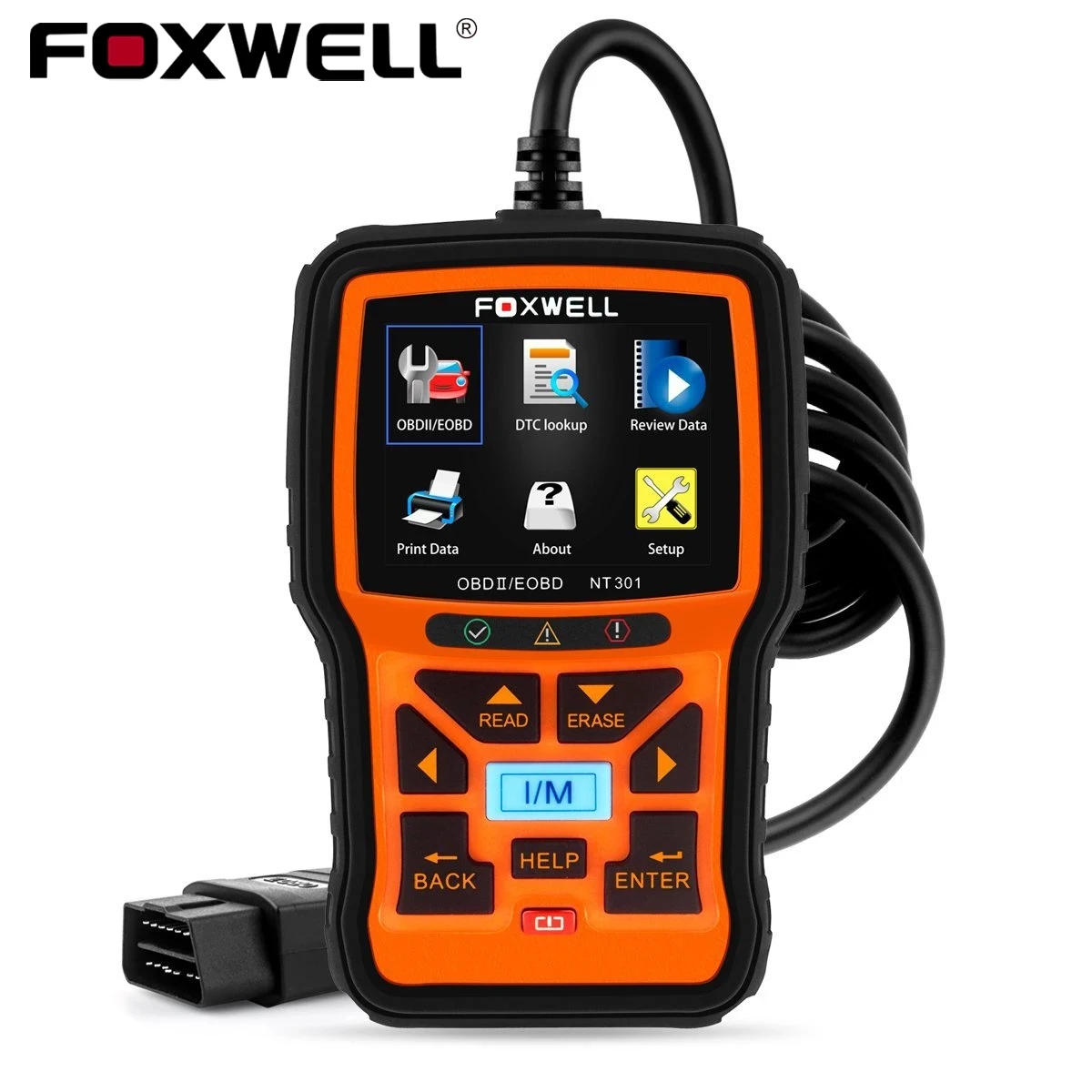 Foxwell NT301 OBD2 Automotive Scanner Professional Engine Check Light Code Reader EOBD ODB OBD 2 Car Diagnostic Tool Free Update