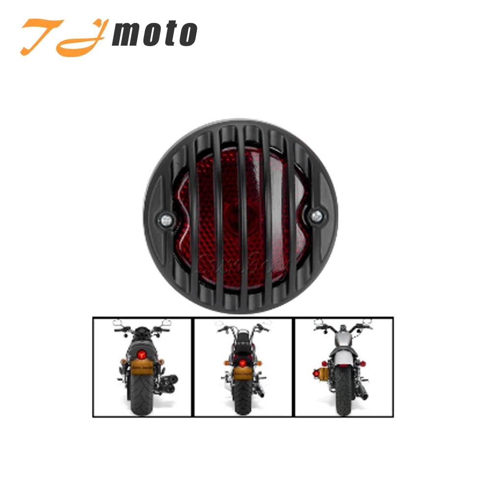 Black Motorcycle Tail Brake Running Light  for Honda Shadow Sabre VF700 VT750 VT1100 Yamaha V-Star 650 950 1300 Classic Custom