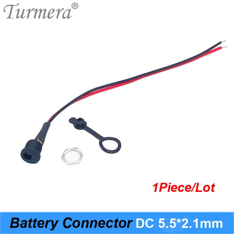 Batteria spina di Corrente continua connettore per il fai da te DC impermeabile jack connettore DC022B 5.5X2.1 millimetri con Filo