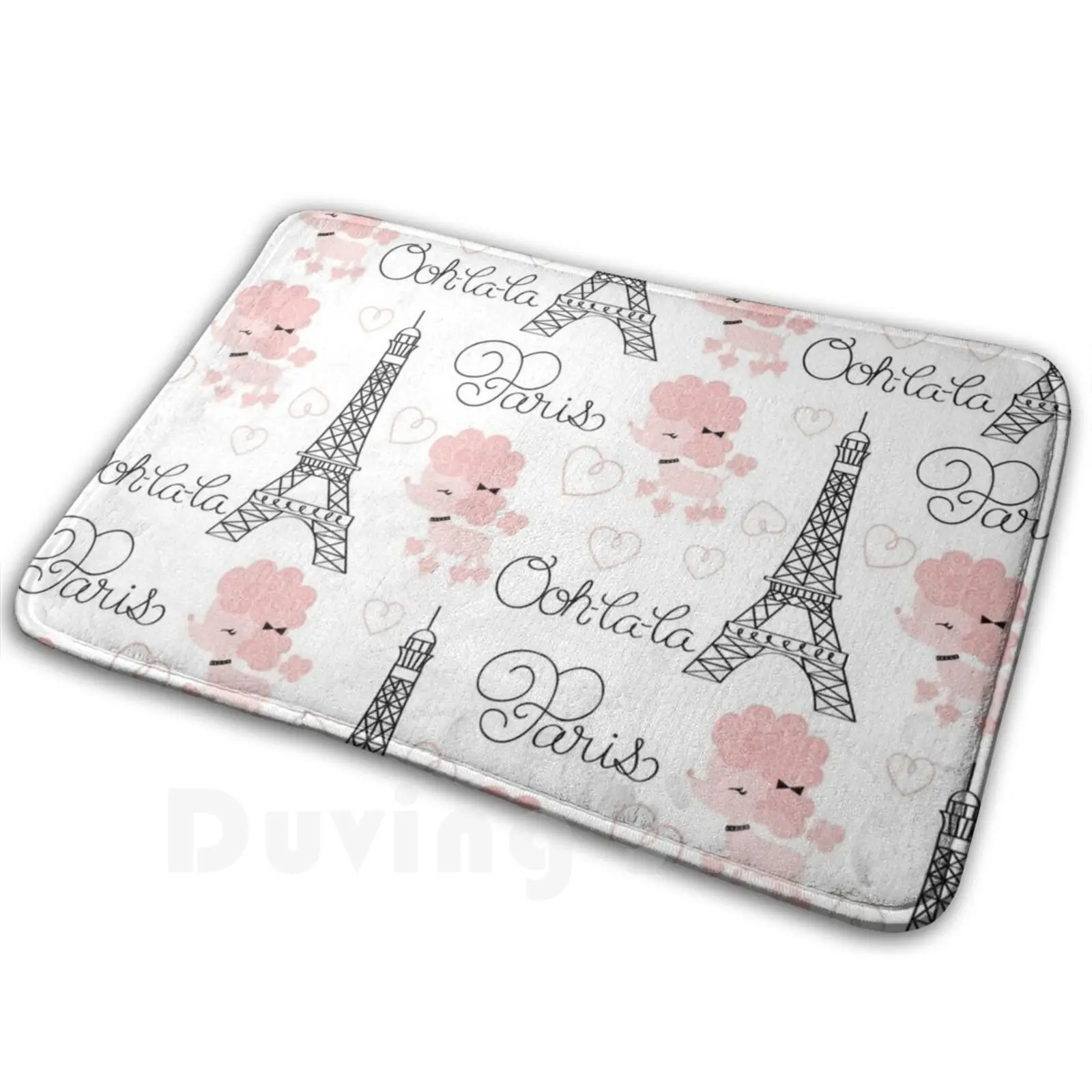 

Парижский коврик Ковер Противоскользящие напольные коврики Спальня Париж Любовь Эйфелева башня Oadol Франция Эйфелева башня Узор Париж Узор