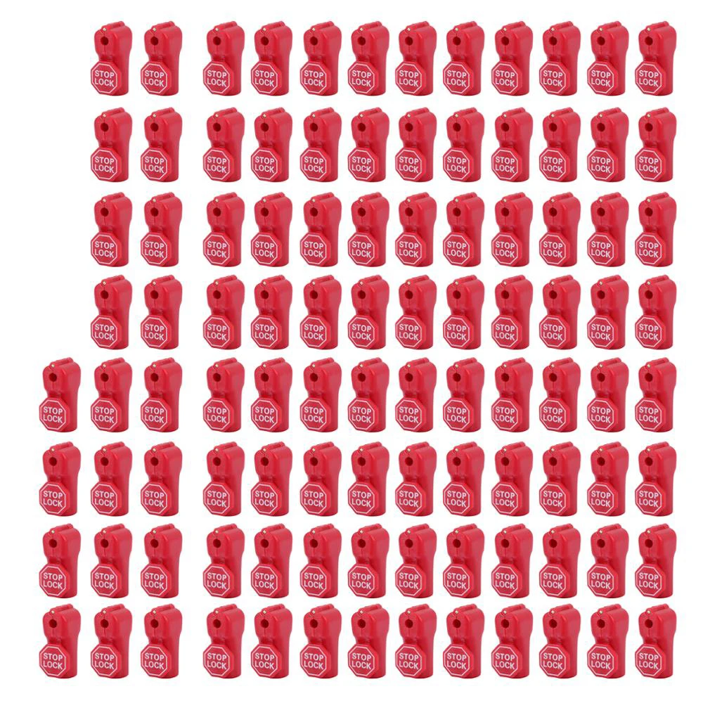 NEW 100 pcs/Bag Red 6mm EAS Security Tag stop lock hook security display hook  Anti Theft Stoplock