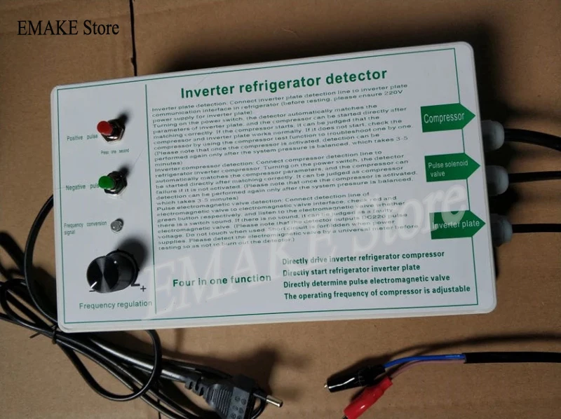 

English Version Inverter Refrigerator Compressor Detector Tester Refrigerator Repair Tool Pulse Solenoid Valve Detection