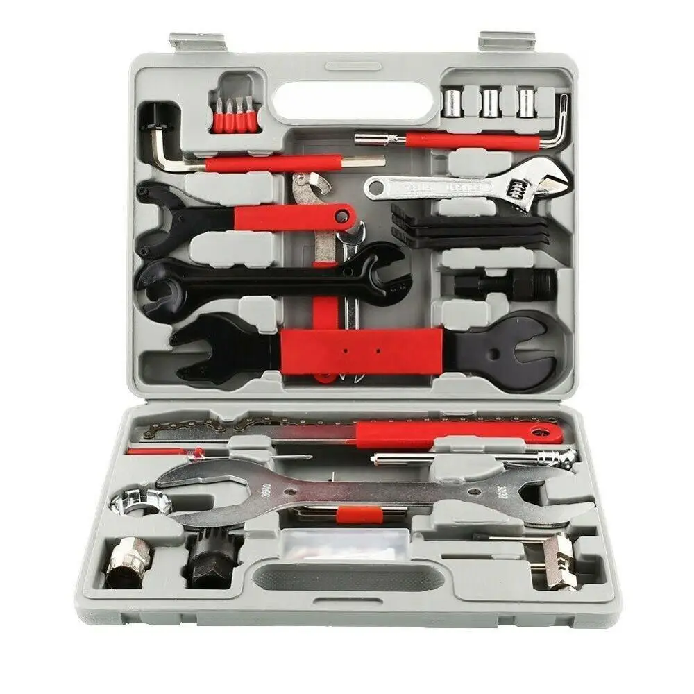 44pcs Mountain Bike Bicycle Cycling Chain Maintenance Repair Tool Wrench Kit