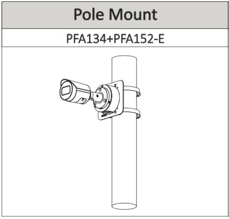 3Pairs/Pack Including Waterproof Junction Box PFA134*3PCS + Pole Mount Bracket PFA152-E*3PCS for IP Camera CCTV Camera