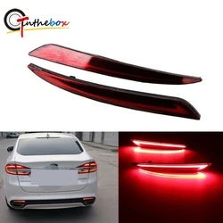 For Ford Mondeo Fusion 2013-2018 Red LED Car Rear Bumper Reflector Tail Lights Rear Fog Lamps Brake Lights Turn Signal Lights