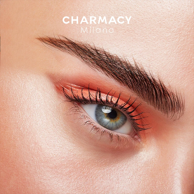 CHARMACY 2สี Microblading คิ้วดินสอ Tint Tattoo ปากกาส้อม4หัว Liquid Eyebrow Pencil Waterproof ดินสอเขียนคิ้วเครื่องสำอางค์