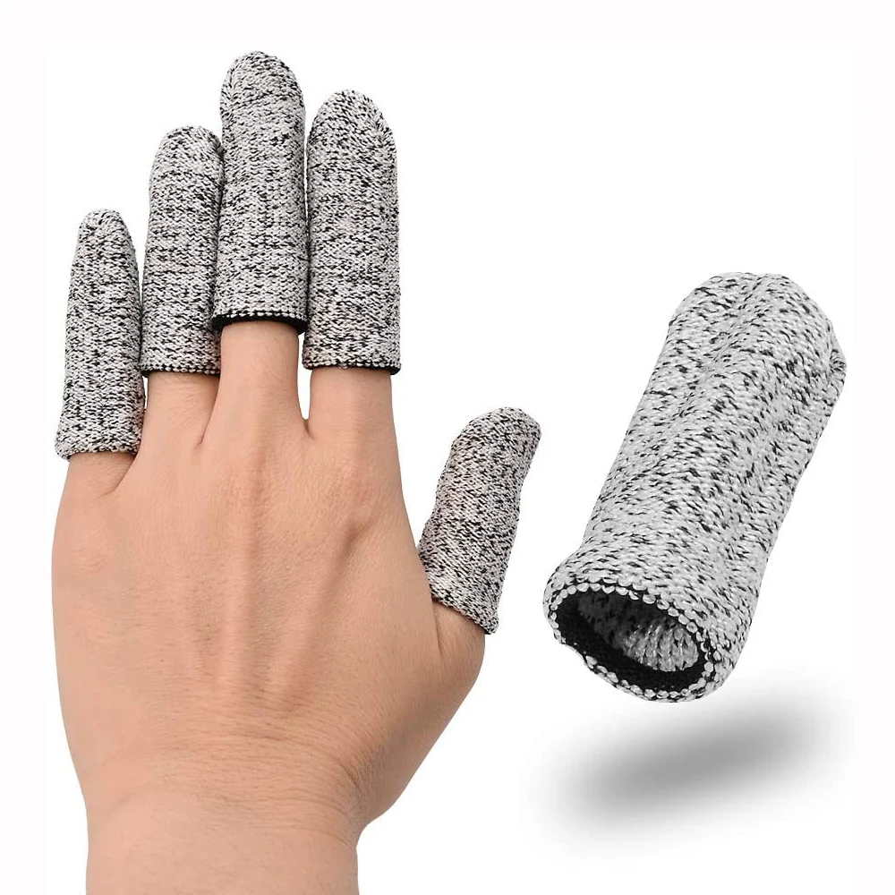 FOSHIO 5/10PCS Professional Vinyl Film Car Wrap Tool Non-Scratch Finger Work Gloves Sleeve Auto Window Tint Install Finger Cover