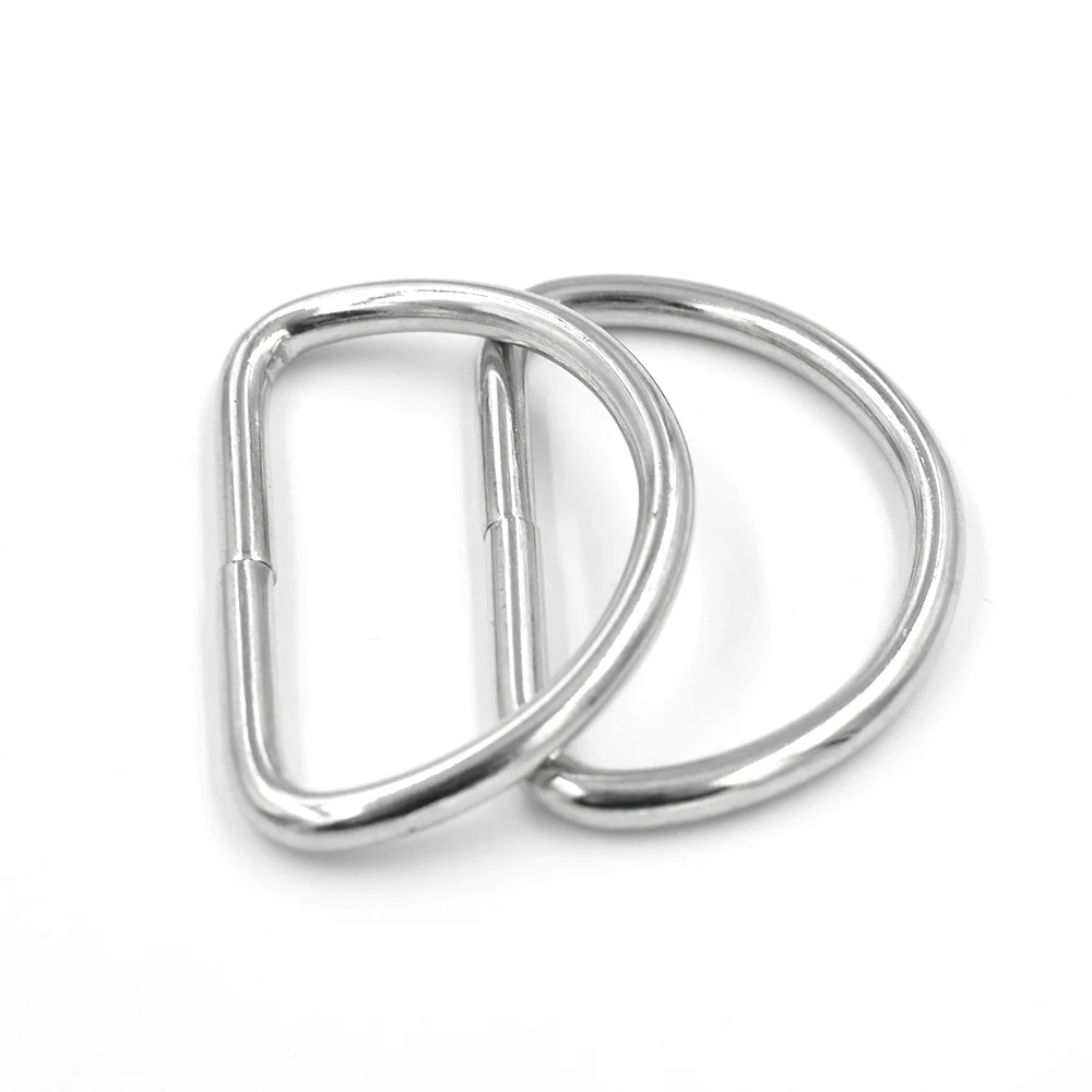 (10 pieces/lot) 30 mm Metal D-shaped Buckle Luggage  D Ring Semicircle Button Bags Mountaineering backpack Accessories