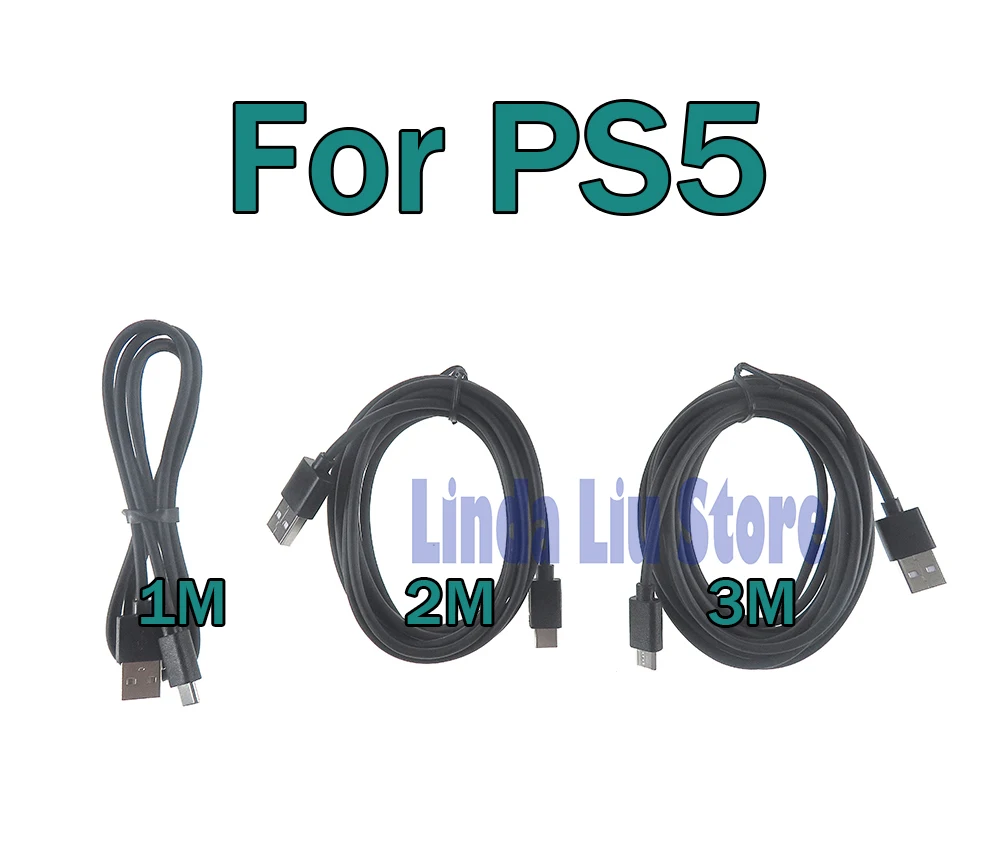 1m 2m 3m 유형 C USB 충전기 케이블 Sony PS5 Xbox 시리즈 X S 컨트롤러 스위치 Pro 게임 패드 NS Lite 전원 공급 장치 코드 케이블