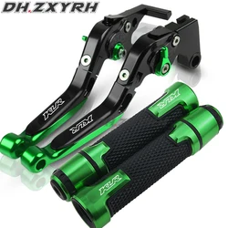 For Kawasaki KLR650 KLR 650 2018 Klr Motorcycle Folding Extendable CNC Moto Adjustable Clutch Brake Levers Handbar End Grips