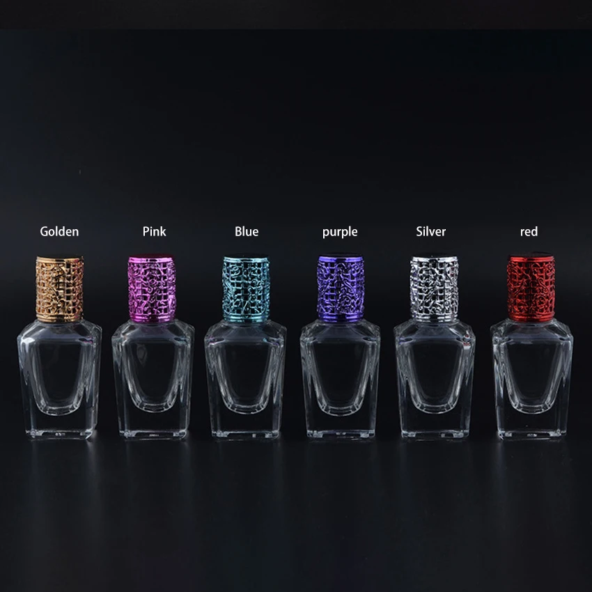 زيت طبيعي زجاجات أسطوانية 15 مللي فئة زجاج زجاجات فارغة مع أسطوانة الفولاذ المقاوم للصدأ كرات زجاجات إعادة الملء لأداة ماكياج