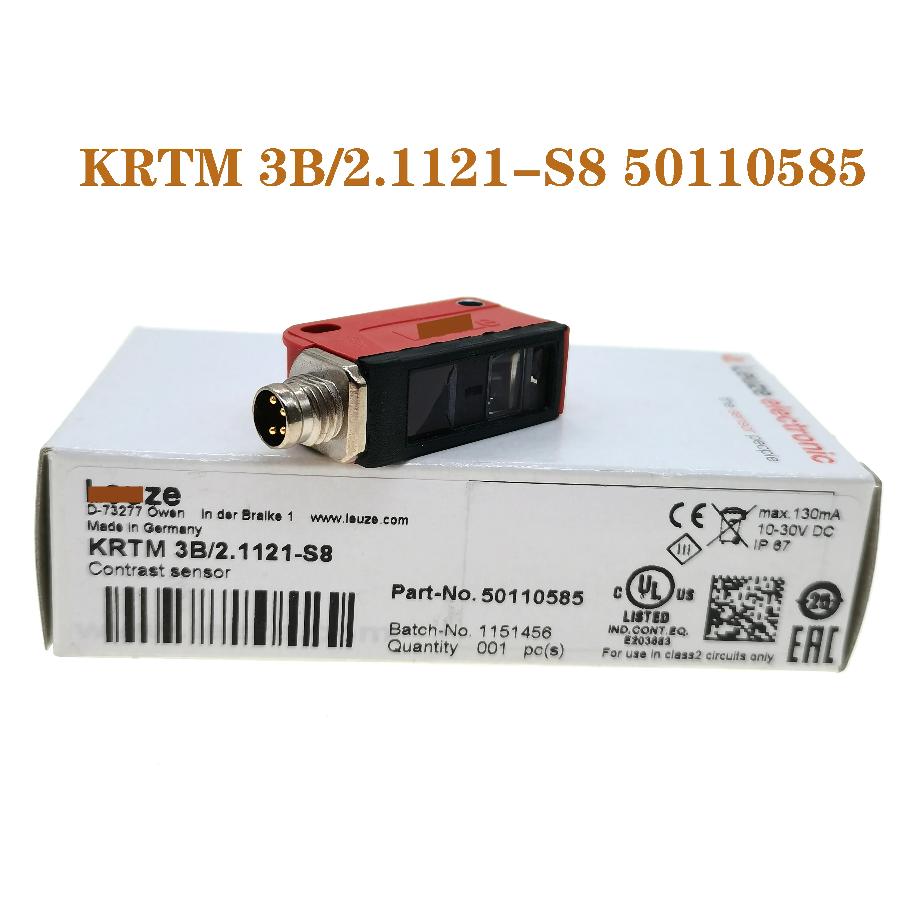 KRTM 3B / 2.1121-S8 50110585 New Original Three-Color Light Color Label Sensor Spot