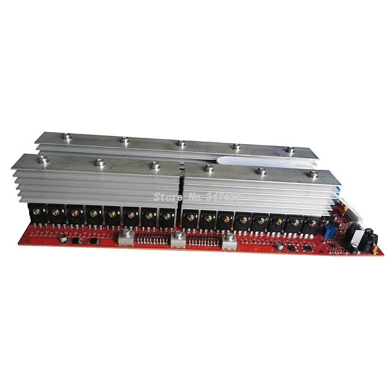 Pure Sine Wave Power Frequency Inverter PCB Board 20kw 32 MOS tubes English version full SMD LCD screen displa12v-72v universal