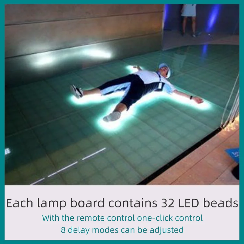 Interactive LED Double Modules Human Body Infrared Induction Light Module 32 LED lights with Remote control