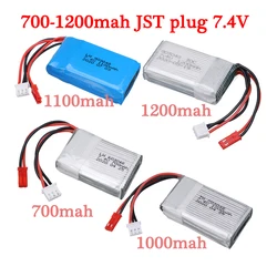 2S 7.4V Battery 700mah 1000mah 1100mah 1200mah Lipo Battery For X600 F46 A949 A959 A969 X6 X101 X102 V666 V262 V323 RC Airplane