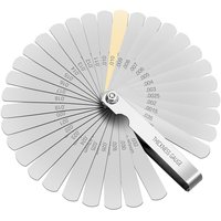 32pcs in 1 Feeler Gauge 0.04-0.88mm Stainless Steel Gap Gauge High Precision Foldable Feeler Gauges Measuring Tool Plug Feeler