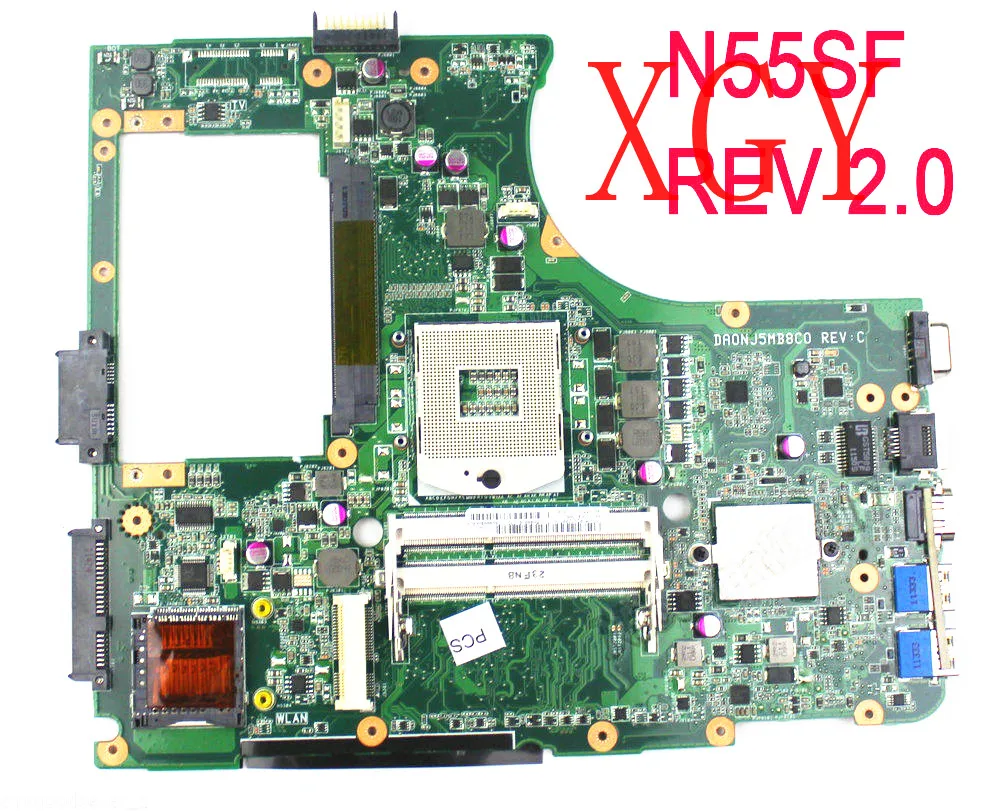 

Laptop Motherboard For ASUS N55S N55SL N55SF REV2.0 DDR3 Non-integrated 100% Tested Ok