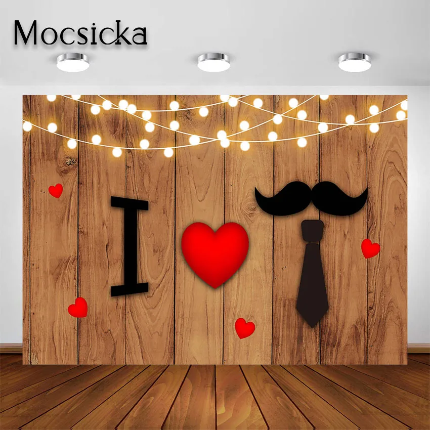 Mocsicka Happy Father's Day Backdrop Thanks Dad Daddy Festival Family Day Decorations Photo Background Love Dad Party Banner