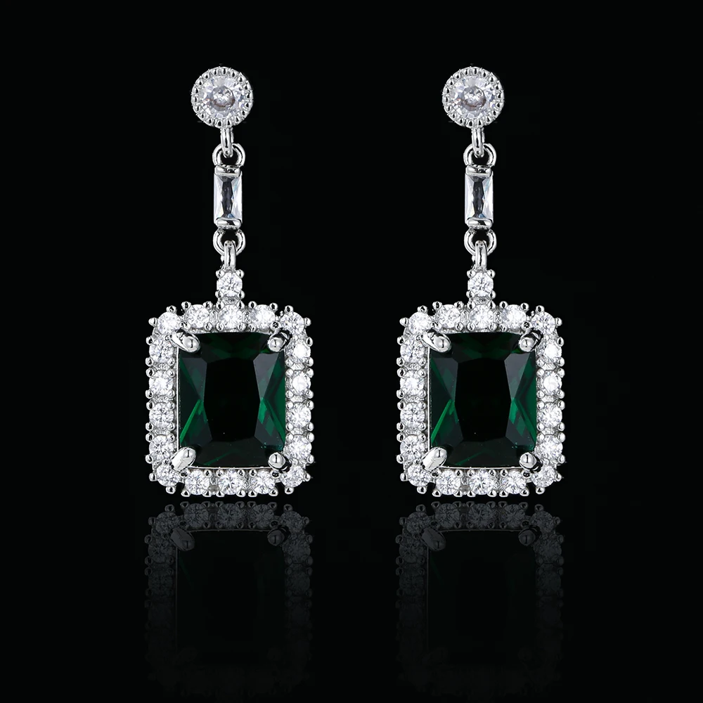 

Emmaya New Shiny Cubic Zircon Decoraion Earring Square Shape Design For Female Modern Style Fine Jewelry Exquisite Dress-Up