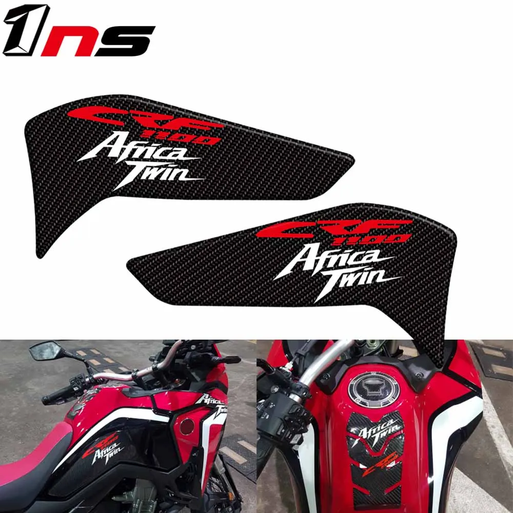 Fits For Honda Africa Twin CRF1100 L CRF CRF1100L 2020 Motorcycle Tank Sticker Side Pad Anti Scratch Carbon Fiber 3D Decal Suit