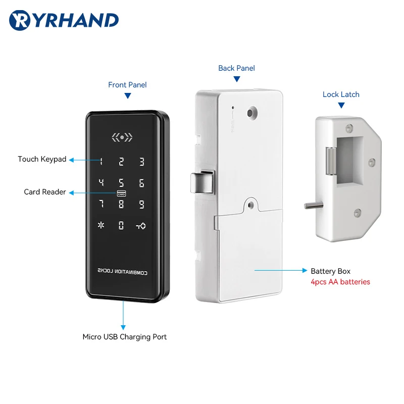 EM179 ttlock app remote control electronic smart magnetic sensor Rfid keypad cabinet Drawer lock