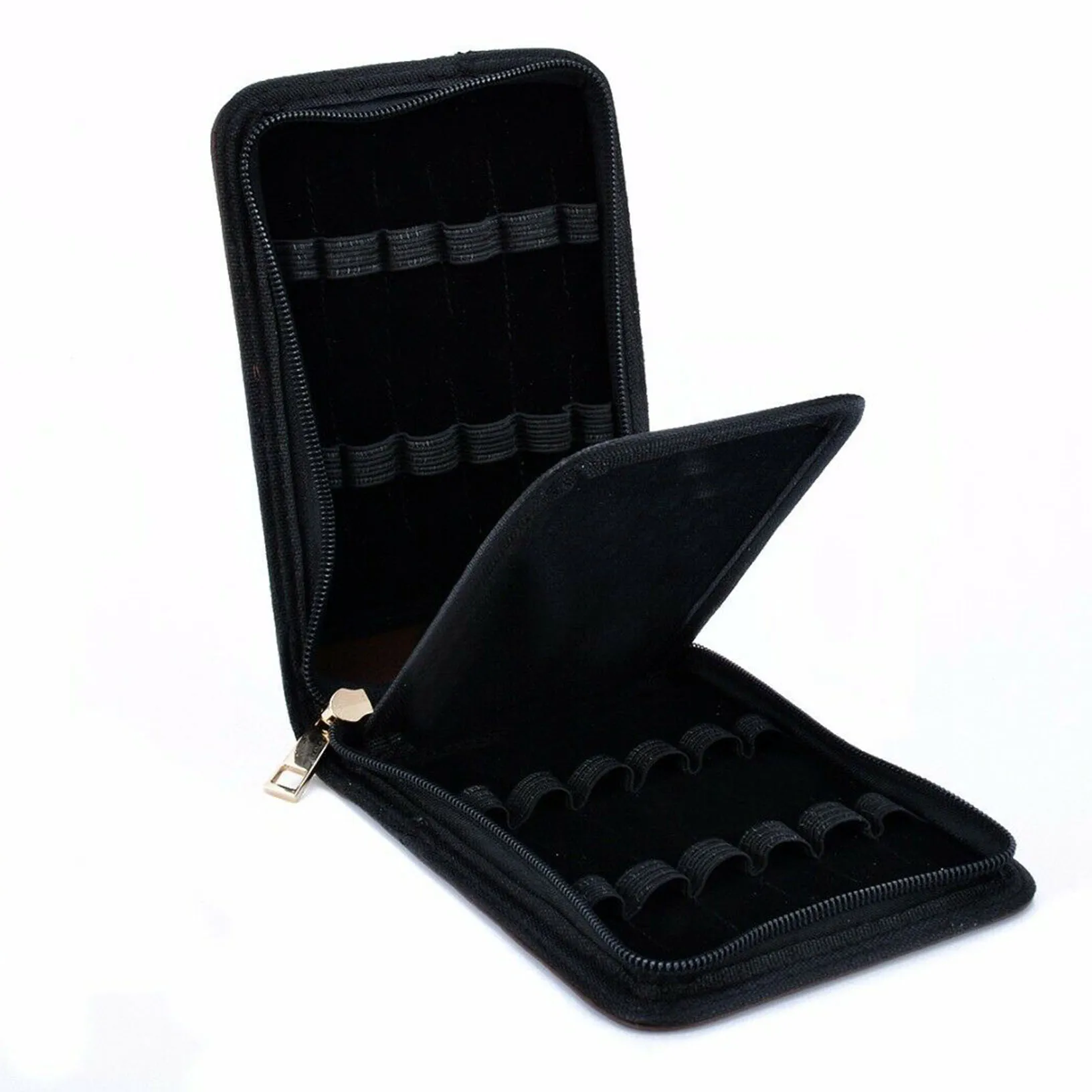 قلم حبر الأسطوانة الجلود الموثق حامل القرطاسية لمدة 12 أقلام الحرفية هدية