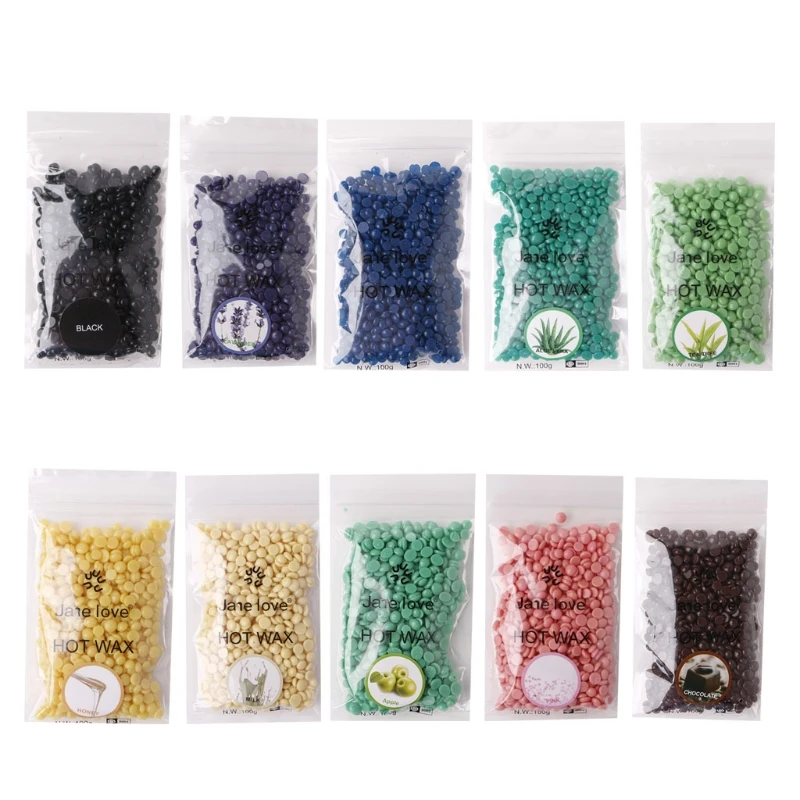 100g Delle Donne Degli Uomini Indolore Rimozione Dei Capelli Pellet Pellicola Calda Dura Cera Fagioli Ceretta Bikini Hot Viso Corpo Depilatoria No striscia di Pellet