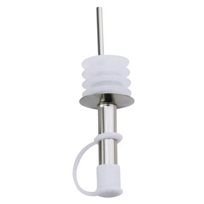 1PCS Wine Stopper Olive Pourer Dispenser Bottle Mouth With Stopper  Stainless Steel Kitchen Bar Tools