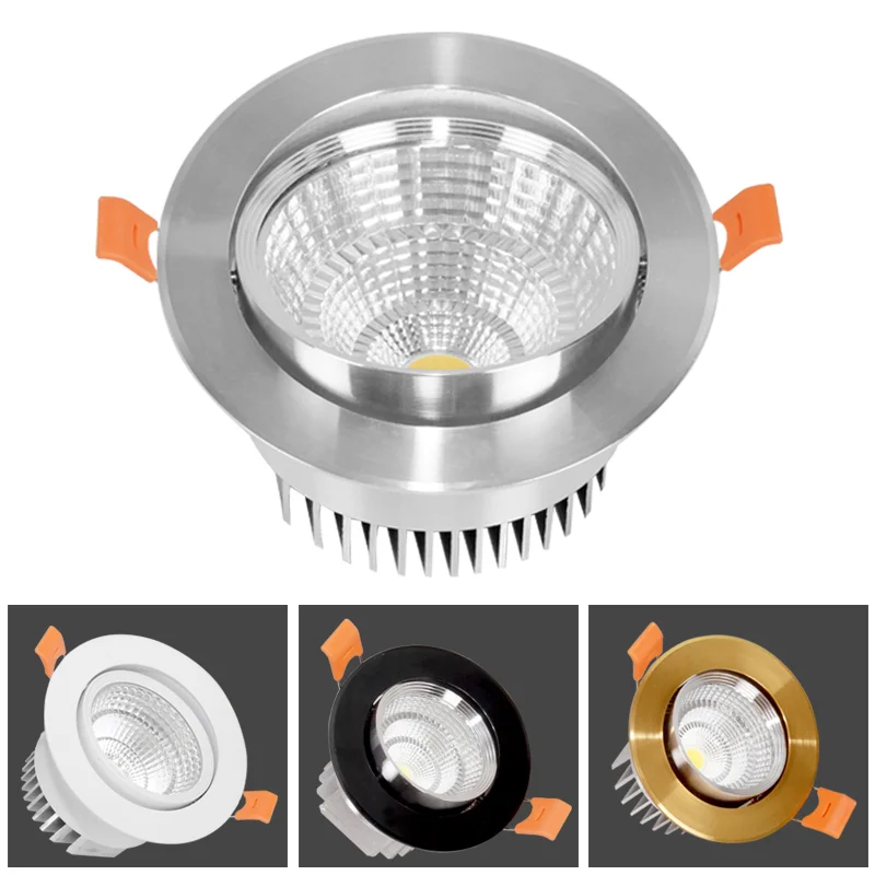 

Dimmable Led Downlight Light Ceiling Spot 3w 5w 7w 9w 12w 15w 18w AC85-230V Recessed Lights Indoor Lighting