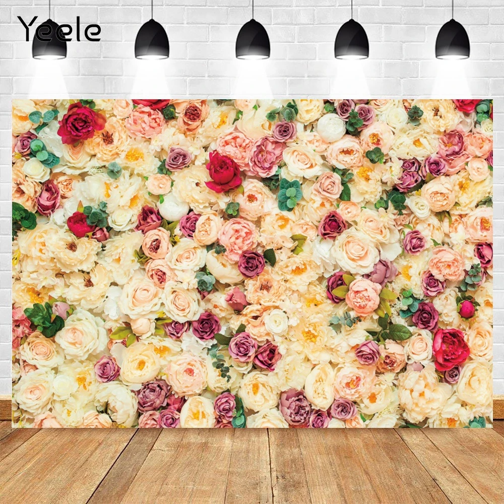 

Yeele Spring Flower Flora Wedding Photocall Baby Birthday Photography Backdrops Vinyl Photographic Background For Photo Studio