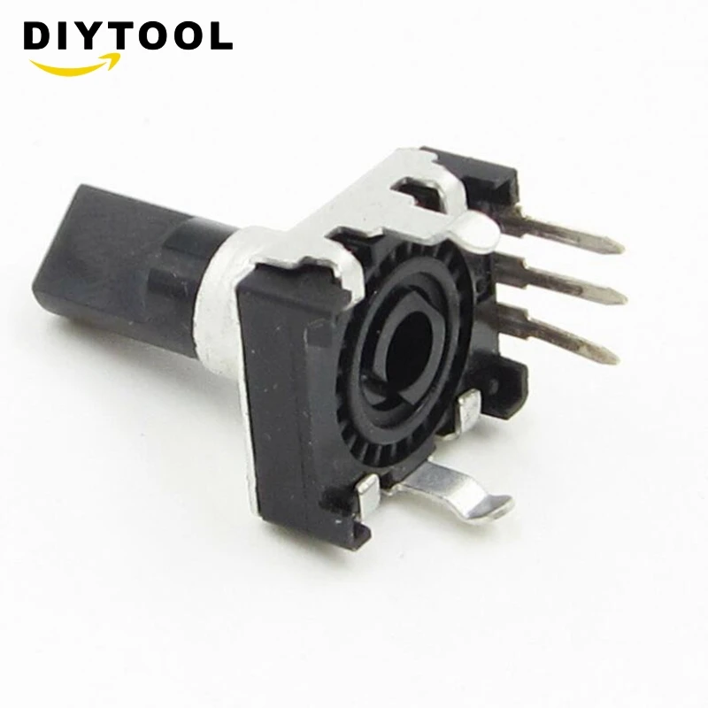 2 Chiếc Mới EC12 Quay Bộ Mã Hóa Âm Thanh Kỹ Thuật Số Chiết Áp Với 15Mm Tay Cầm