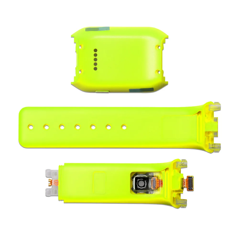 Back Cover Case + Silicone Watchband Strap for Samsung Gear SM-V700 Watch Replacement Rear Housing Cover Watch Band Bracelet