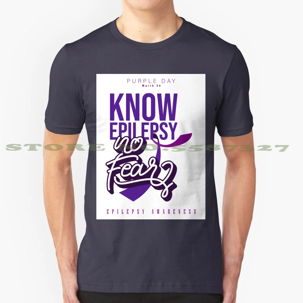 World Epilepsy Day. Purple Day , March 26. Colorful Purple Concept 100% Cotton T-Shirt Healthcare Purple Day March 26 Health