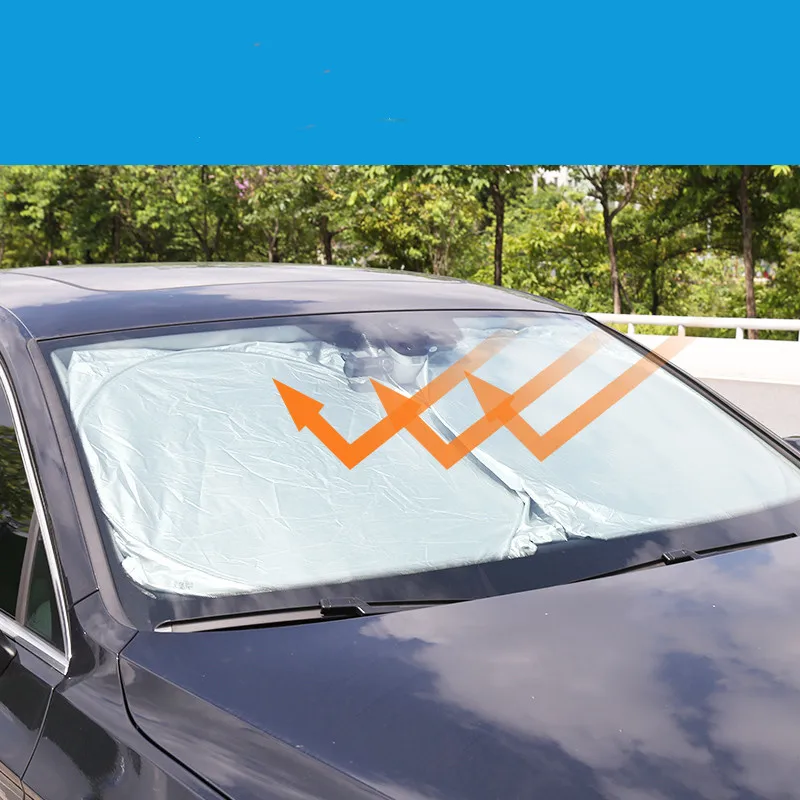 Auto-Windschutzscheiben-Sonnenschutz – blockiert UV-Strahlen, Sonnenblendenschutz, Sonnenschutz, um Ihr Fahrzeug kühl und beschädigungsfrei zu halten – Detail 9