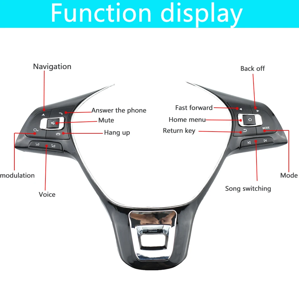 NEW For VW MK6 Golf 7 Jetta Polo Modified multifunction steering wheel control button switch volume button audio switch button