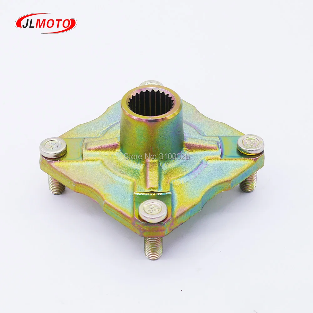 

23/24T Teeth 110mm 4 STUD M10x20mm Rear Wheel Hub Fit for ATV 110cc 125cc 150cc Electric Go Kart Golf Cart Buggy Quad Bike Parts