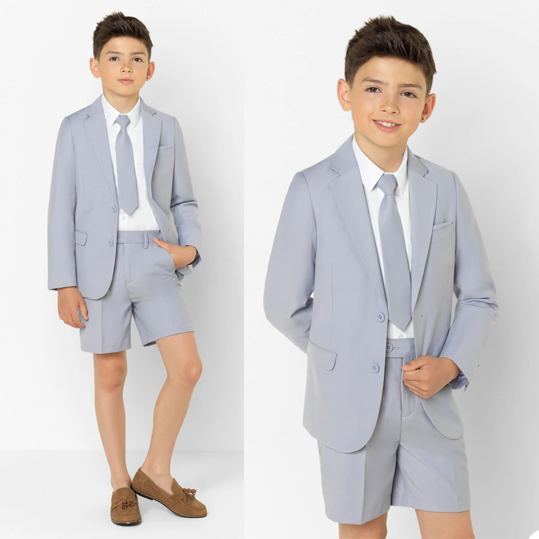 Lente Mode Jongen Formele Pakken Diner Tuxedos Jongetje Bruidsjonkers Kids Kinderen Voor Wedding Party Prom Pak Formele Slijtage 2 stuks