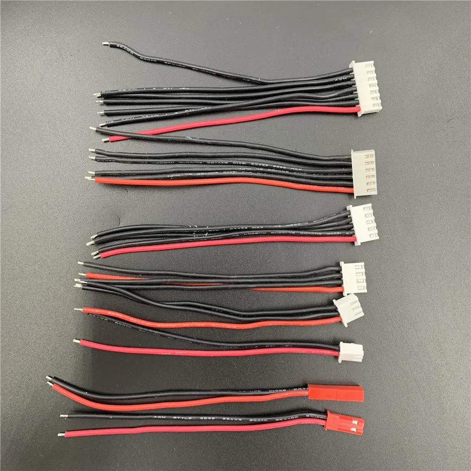 I Max Imax B6 Wire Lipo Battery Balancing Connectors 1S/2S/3S/4S/5S/6S Balance Cable Cover The Lock Jst Male Female Accessories