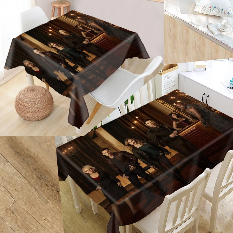 

Custom Lucifer TV Tablecloth Oxford Fabric Square/Rectangular Dust-Proof Table Cover For Party Home Decor TV Covers New 0804