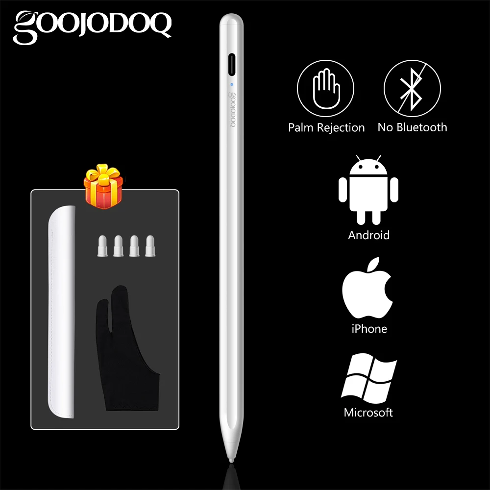 

Universal IOS Android Stylus Pen Pencil for iPad with Palm Rejection for Apple Pencil 2 1 Microsoft Surface Tablet Stylus Pen